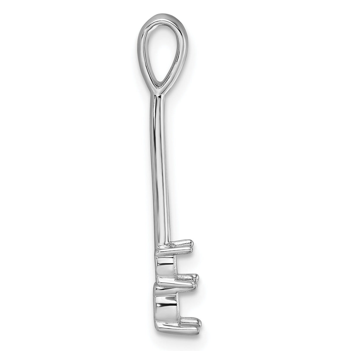 14k White Gold Diamond Two Stone Pendant Mounting-XP1567