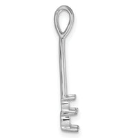 14k White Gold Diamond Two Stone Pendant Mounting-XP1567