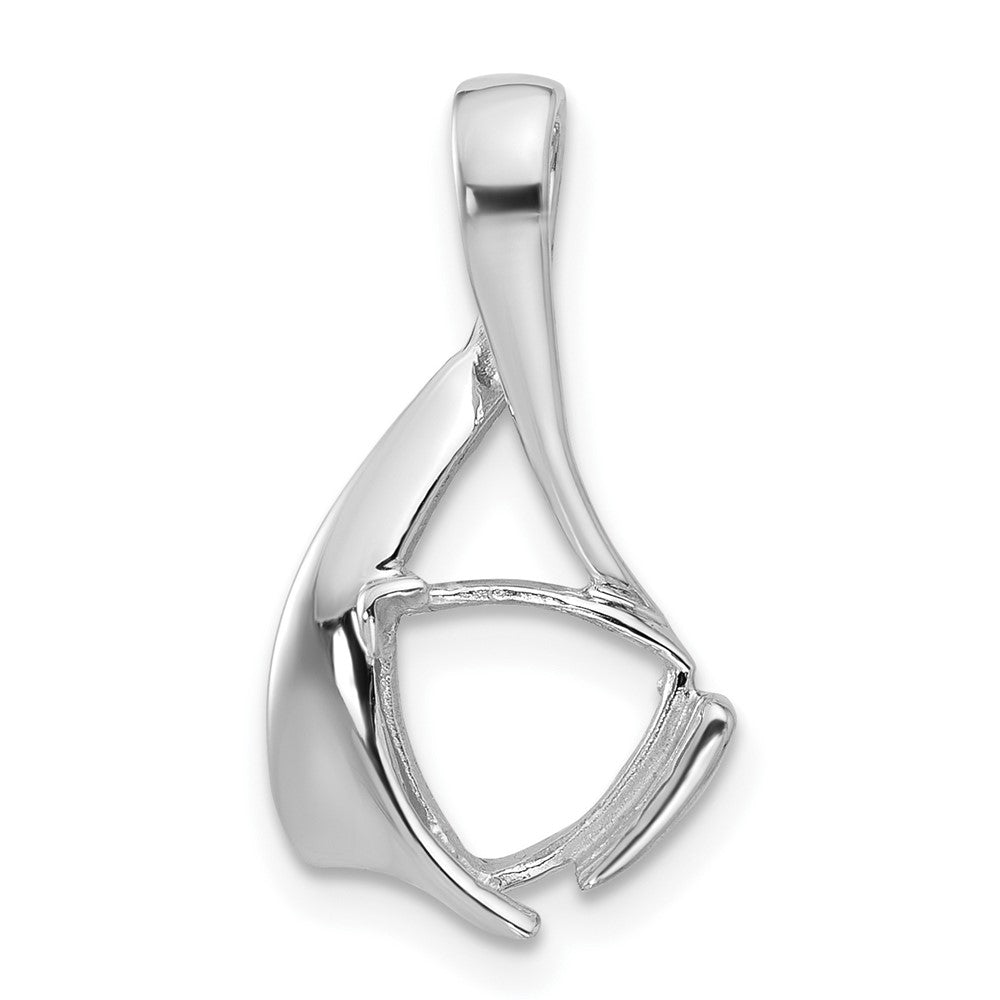 14k White Gold and Gemstone Pendant Mounting-XP1708