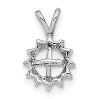 14k White Gold Pearl Pendant Mounting-XP1721