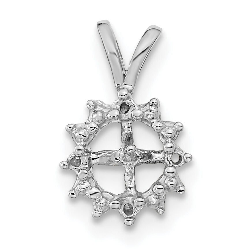 14k White Gold Pearl Pendant Mounting-XP1721
