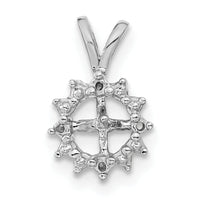 14k White Gold Pearl Pendant Mounting-XP1721