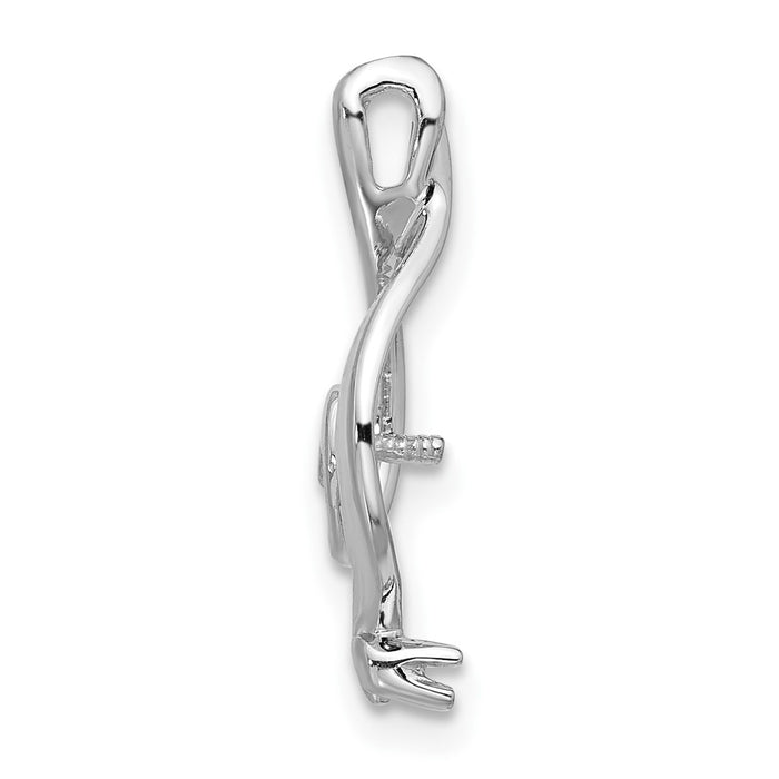 14k White Gold Pearl Pendant Mounting-XP1735