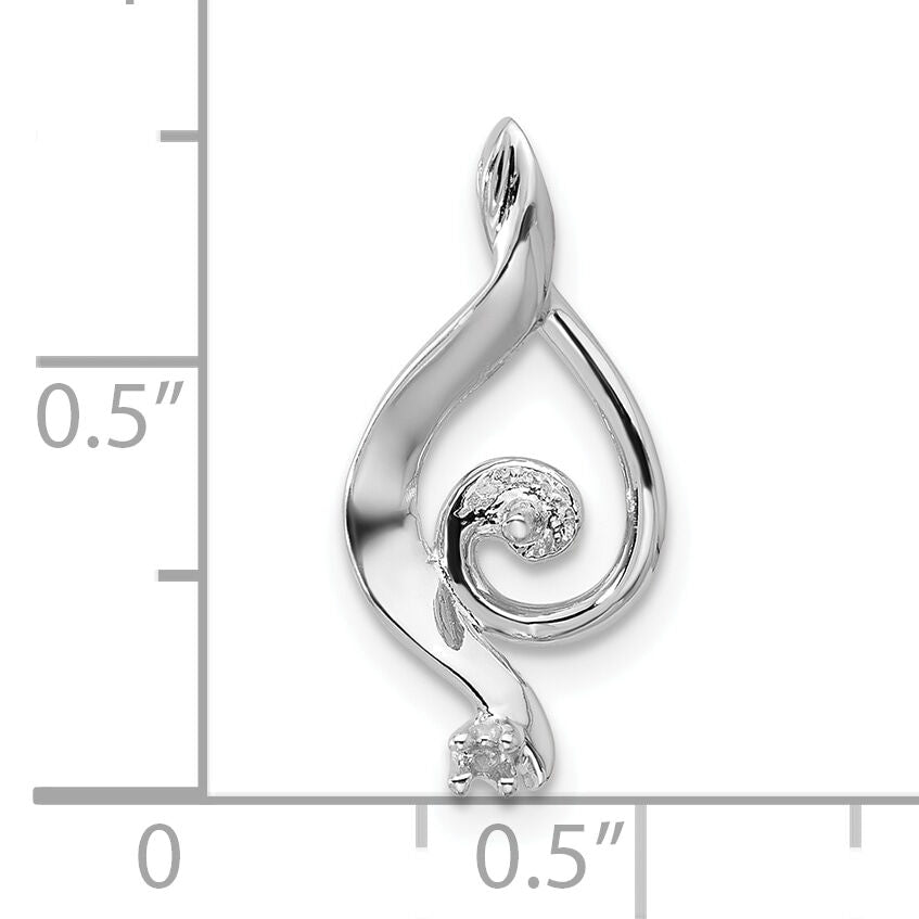 14k White Gold Pearl Pendant Mounting-XP1735
