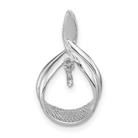 14k White Gold Pearl Pendant Mounting-XP1743