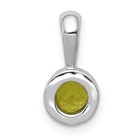 14k White Gold .55 Peridot Pendant-XP2096PE