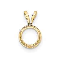 14k 6mm Round Bezel Pendant Mounting-XP301