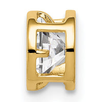 14k 5mm Cubic Zirconia bezel pendant-XP320CZ