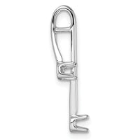 14k White Gold Holds 2-3.0mm Stone, Chain Slide Mounting-XP34W