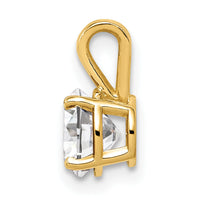 14k 6mm Cubic Zirconia pendant-XP416CZ