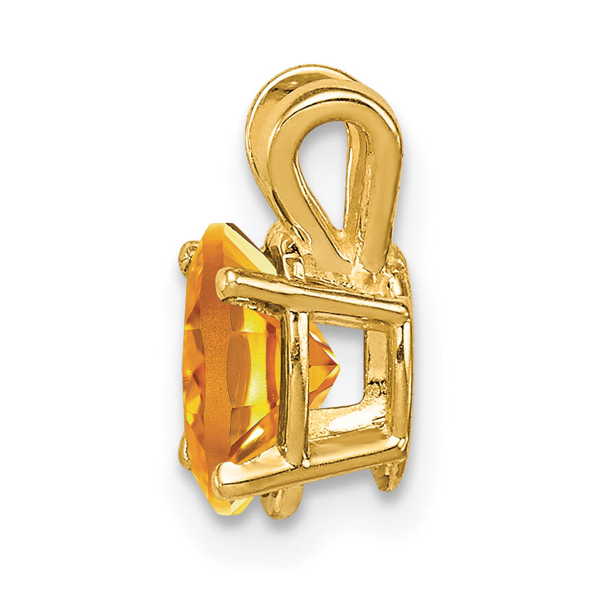 14k 7x5mm Oval Citrine pendant-XP422CI