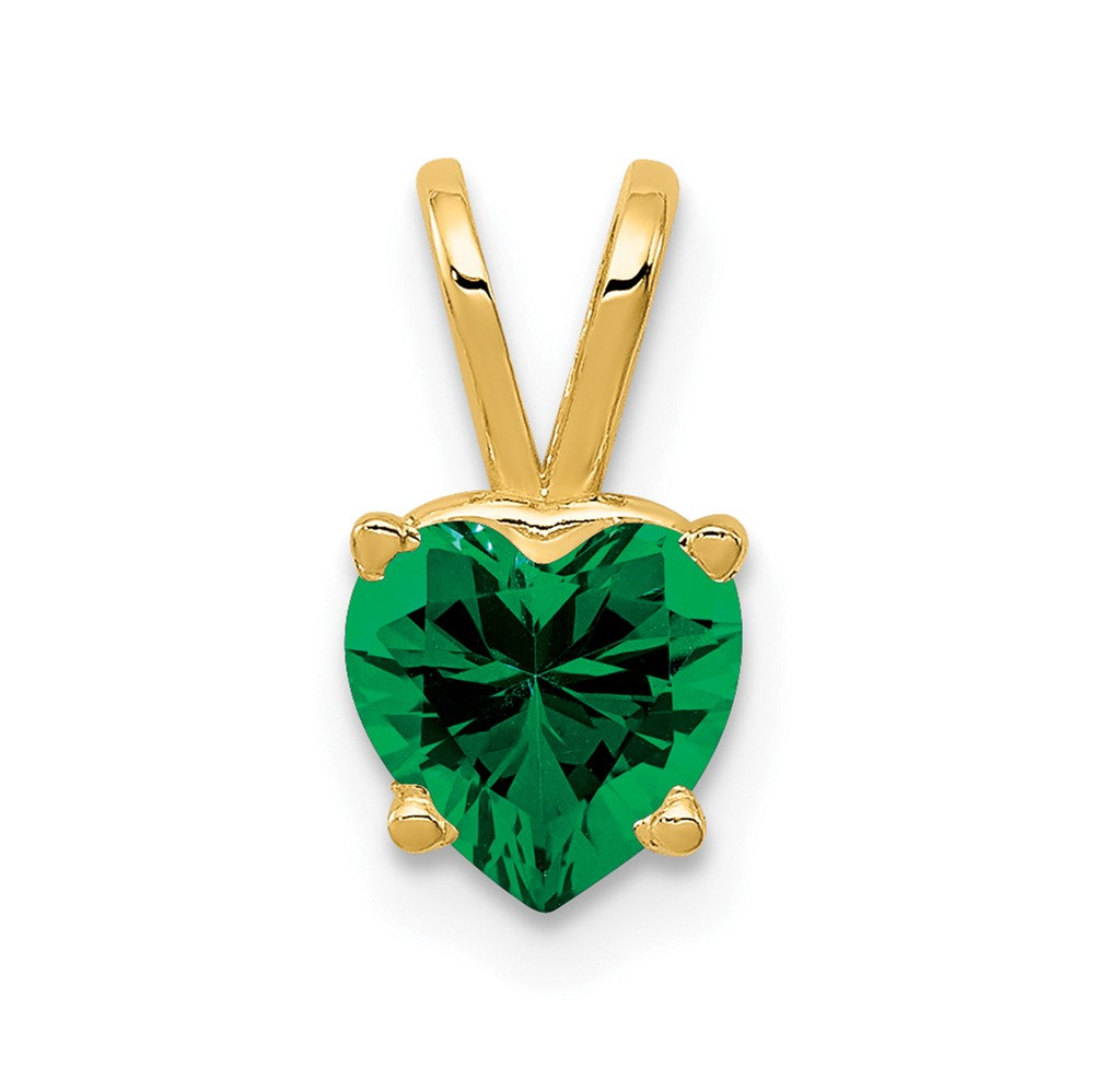 14k 6mm Heart Mount St. Helens pendant-XP429MS