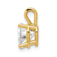 14k 7mm Heart Cubic Zirconia pendant-XP430CZ