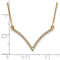 14ky Diamond V Necklace-XP5028A