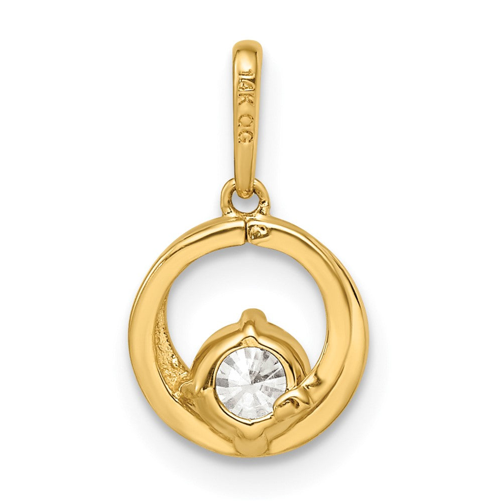 14k CZ Pendant-XP5303CZ