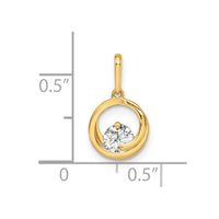 14k CZ Pendant-XP5303CZ
