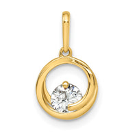 14k CZ Pendant-XP5303CZ