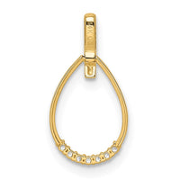 14k CZ Teardrop Pendant-XP5305CZ