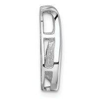 14k White Gold Holds 3.4mm Stone, Teardrop Shape Chain Slide Mounting-XP677