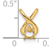 14k Holds 2.9mm Stone, Chain Slide Mounting-XP686