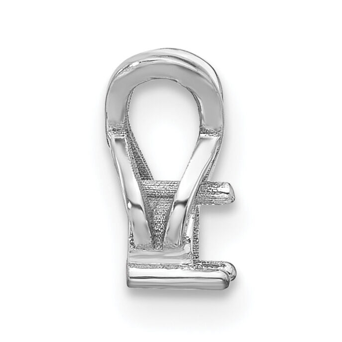 14k White Gold Holds 2.9mm Stone, Chain Slide Mounting-XP686W