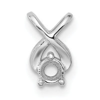 14k White Gold Holds 2.9mm Stone, Chain Slide Mounting-XP686W