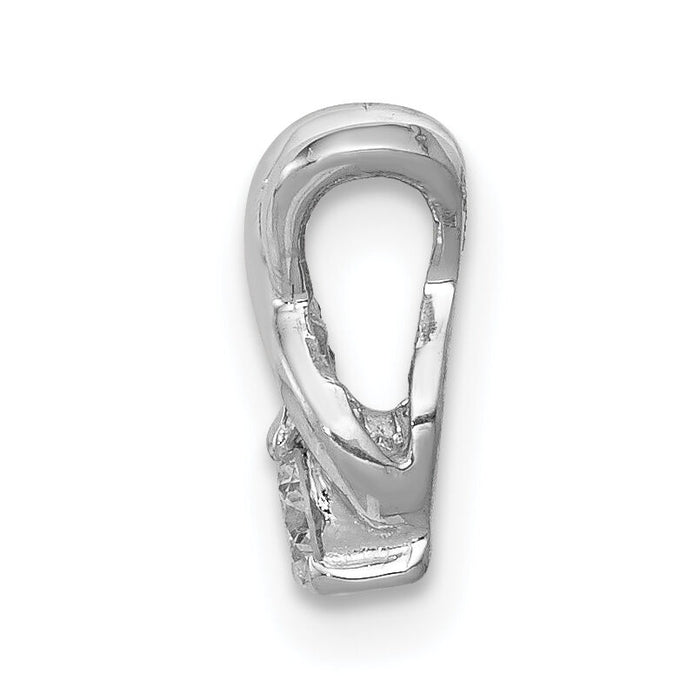 14k White Gold 2.9mm A Diamond Chain Slide-XP686WA