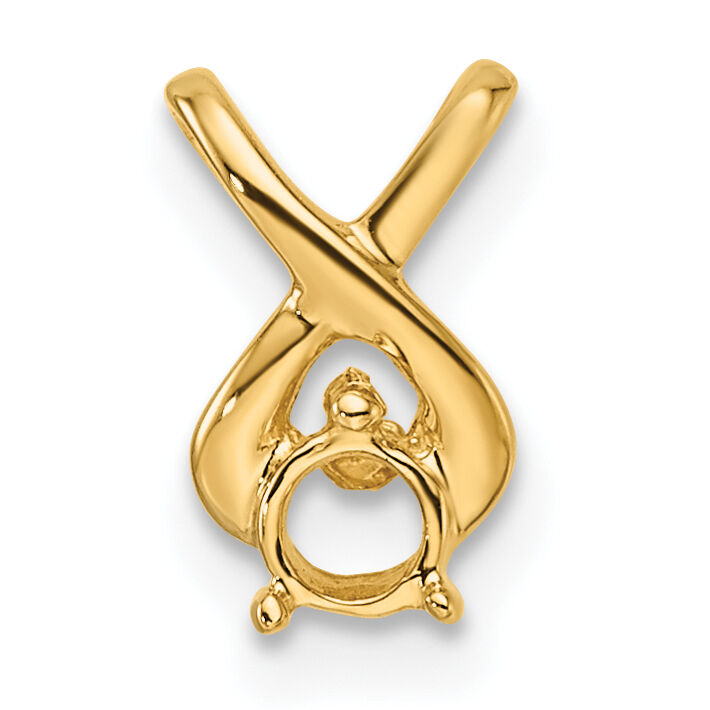 14k Holds 2.9mm Stone, Chain Slide Mounting-XP686