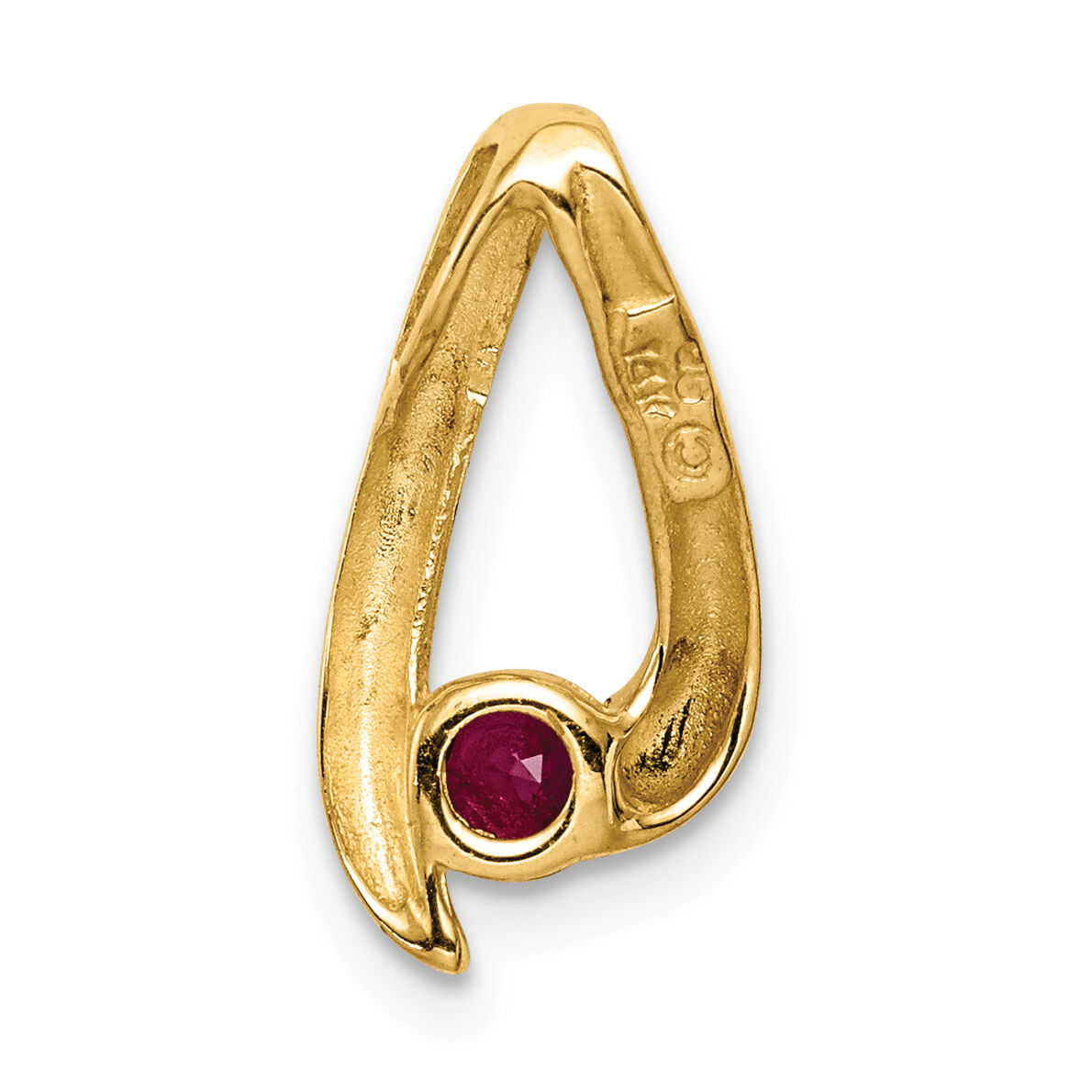 14k 4mm Ruby Pendant-XP948R
