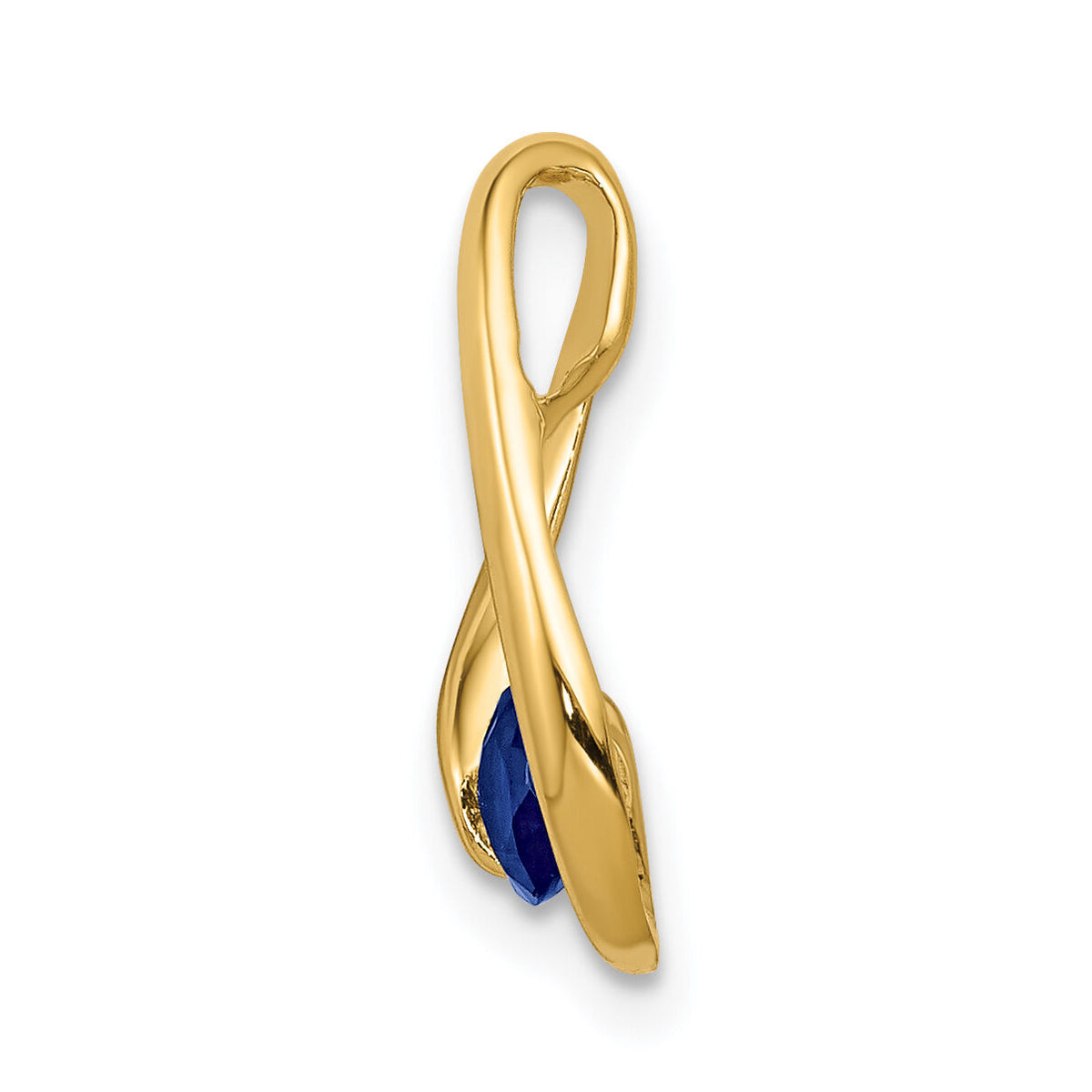 14k 4mm Sapphire pendant-XP948S