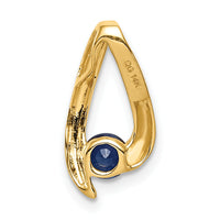 14k 4mm Sapphire pendant-XP948S
