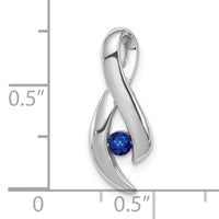 14k White Gold Sapphire pendant-XP951S