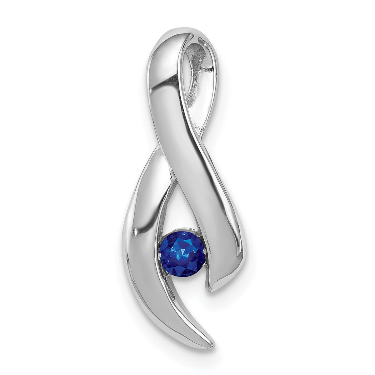 14k White Gold Sapphire pendant-XP951S