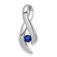14k White Gold Sapphire pendant-XP951S