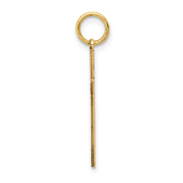 14K Laser Designed Cross Pendant-XR1009