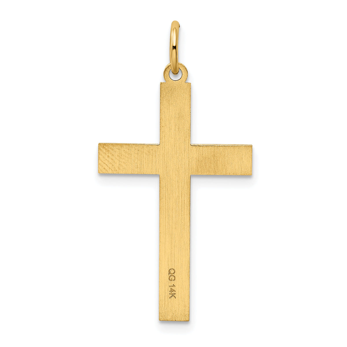 14K Laser Designed Cross Pendant-XR1010
