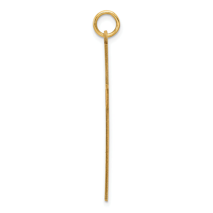 14K Laser Designed Cross Pendant-XR1011