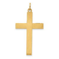14K Laser Designed Cross Pendant-XR1011