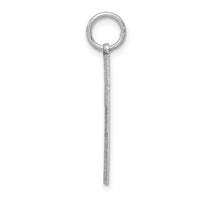 14K White Gold Laser Designed Cross Pendant-XR1013