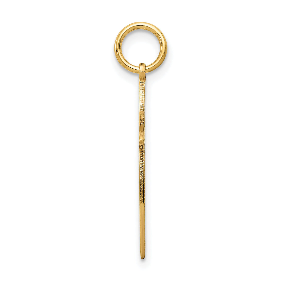 14K Laser Designed Passion Cross Charm-XR1037