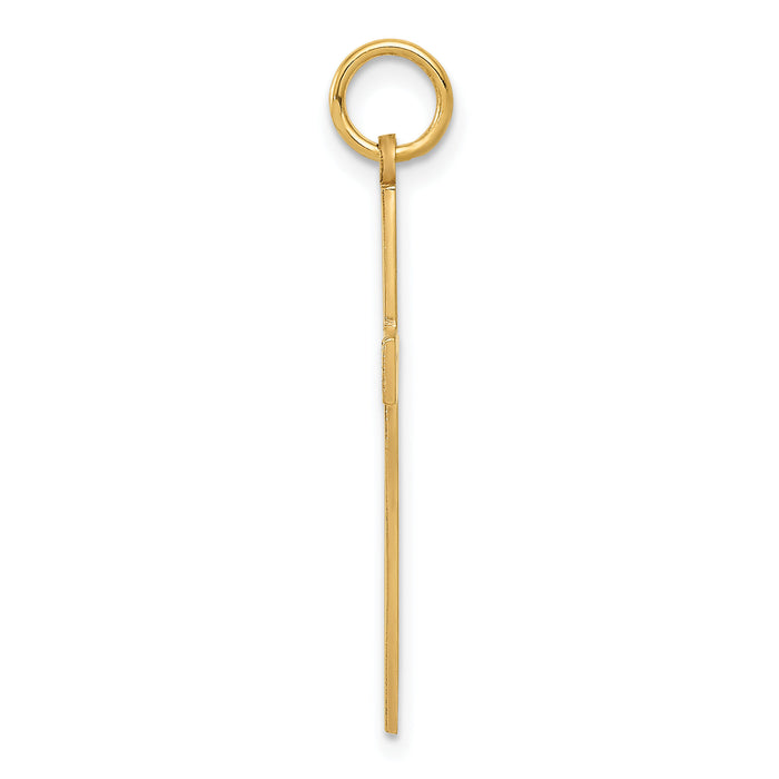 14K Laser Designed Cross Pendant-XR1050