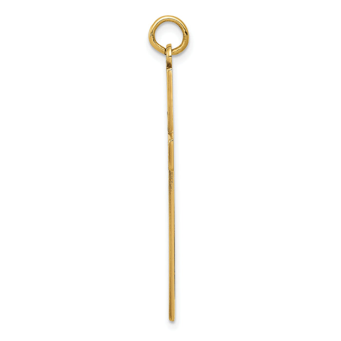 14K Laser Designed Cross Pendant-XR1051