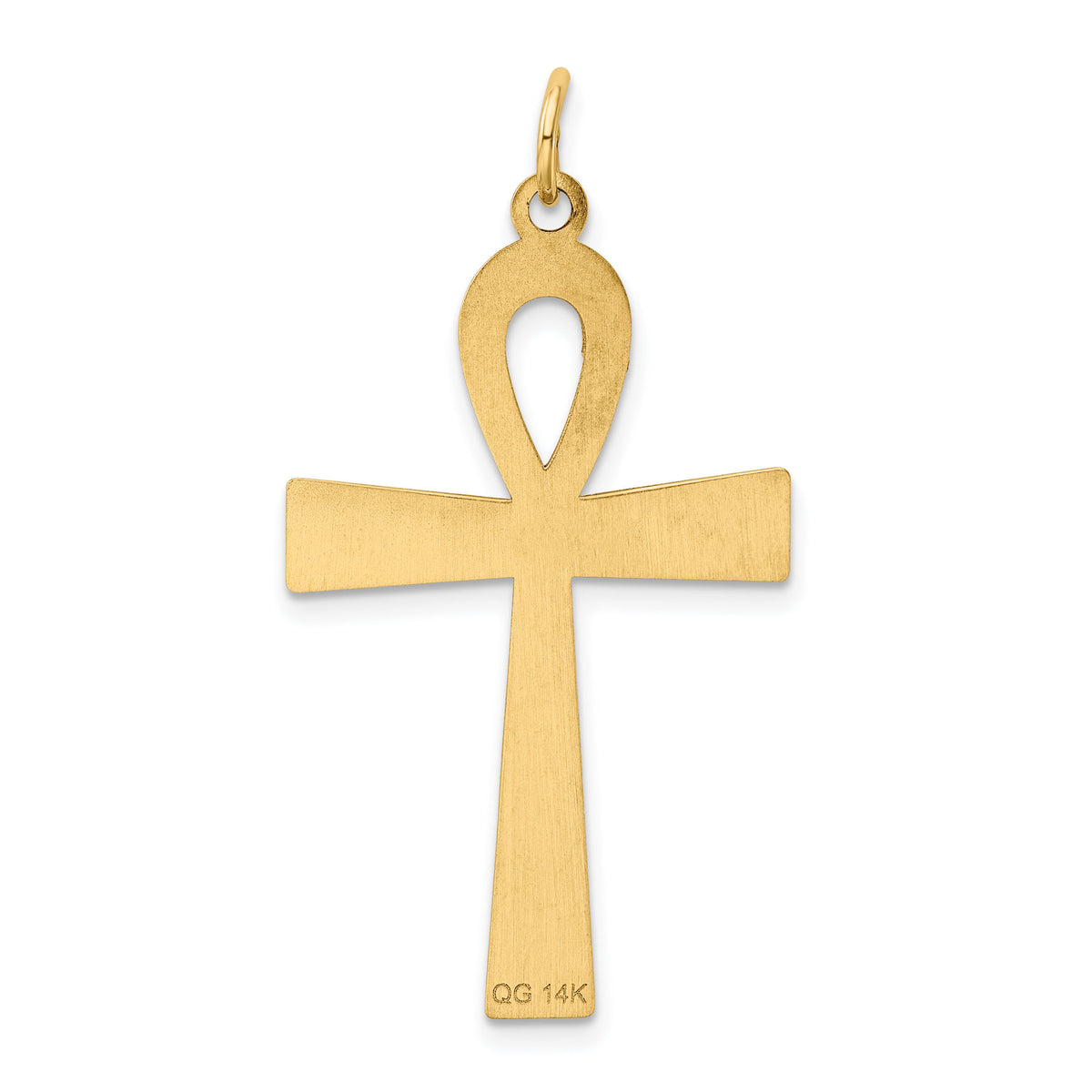 14K Laser Designed Ankh Cross Pendant-XR1067