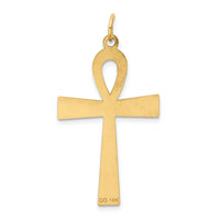 14K Laser Designed Ankh Cross Pendant-XR1067