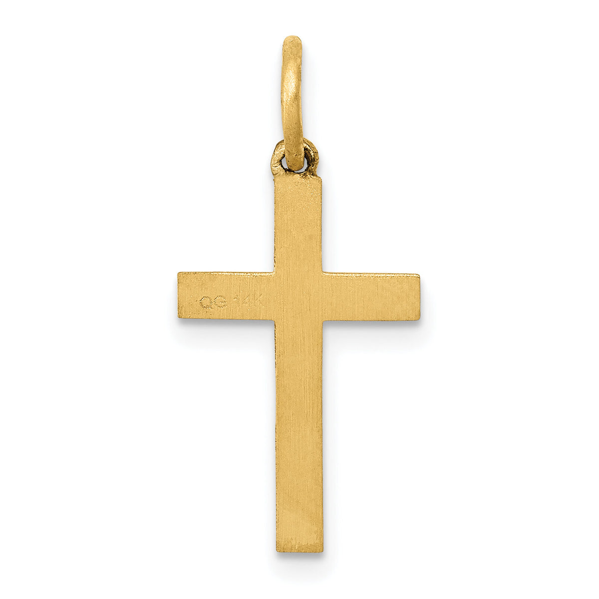 14K Laser Cut Ichthus Cross Charm-XR1078
