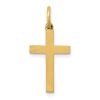 14K Laser Cut Ichthus Cross Charm-XR1078