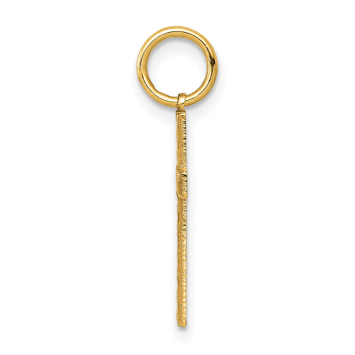 14K Laser Designed Cross Charm-XR1090