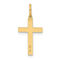 14K Laser Designed Cross Charm-XR1090