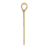 14k Florentine Satin Cross Pendant-XR111