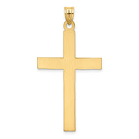 14k Florentine Satin Cross Pendant-XR113